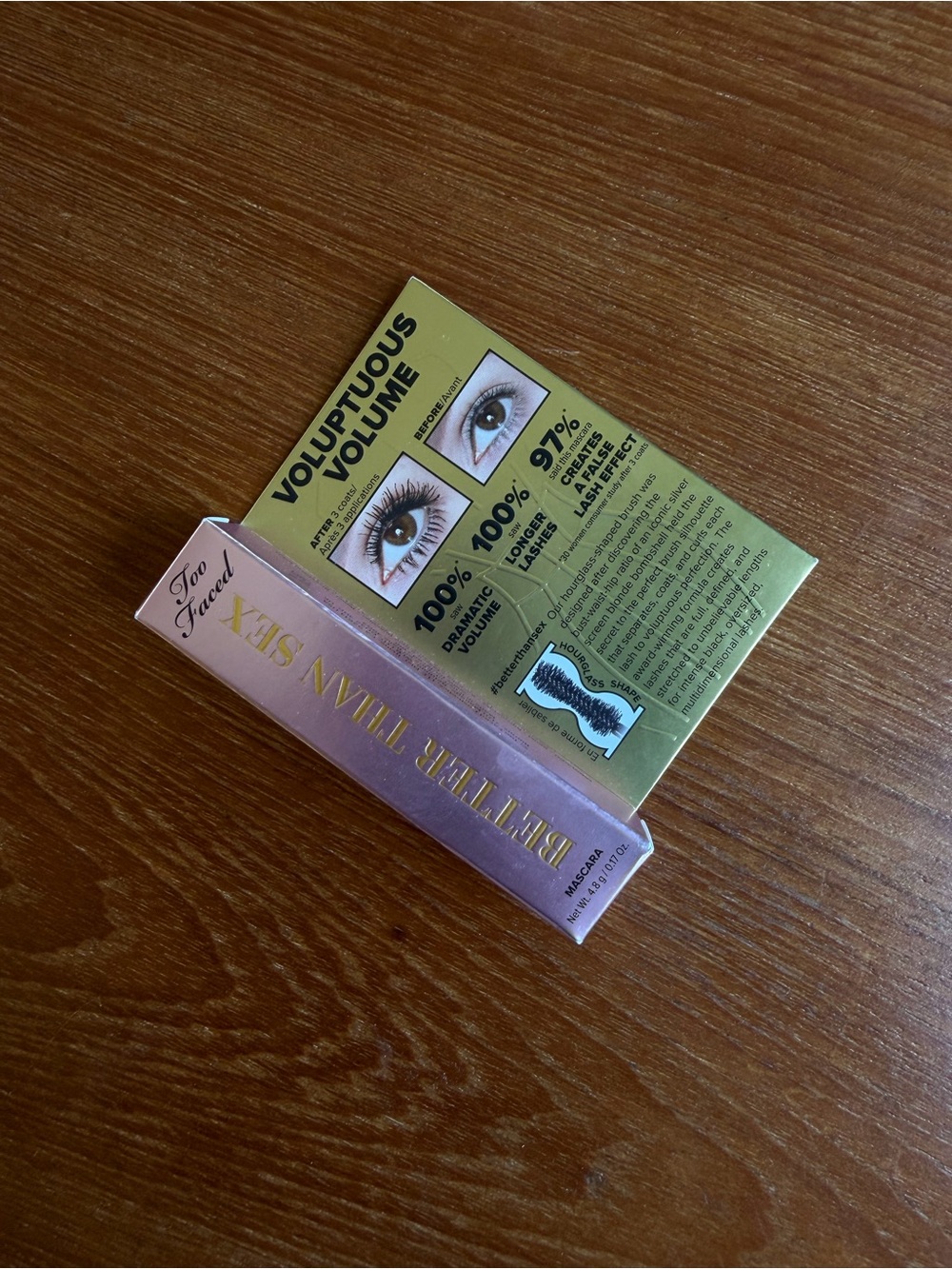 Too Faced Better Than Sex Mascara - Pink and Gold Packaging